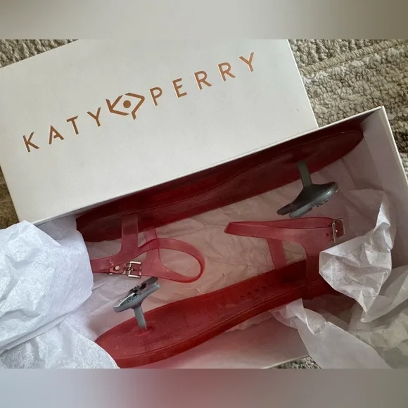 😻 Katy Perry Collections Pink Cat Sandals - Pre-loved/EUC like new - Size 6/36 - Picture 6 of 7
